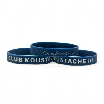 United States Navy Silicone Rubber Wristband Bracelet Adult - Navy Blue