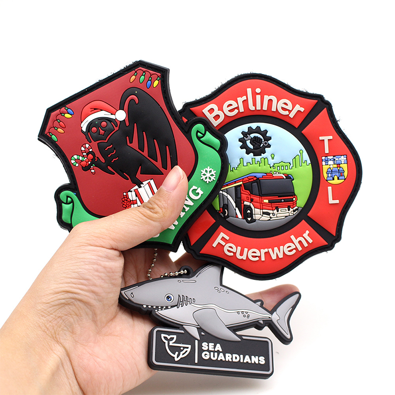 No Minimum Clothes 3D Soft Silicon Rubber Logo Patches Custom PVC Patch