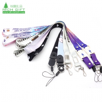 Wholesale Custom Logo Soft Durable ID Badges Keys Men ID Card Holder  Adjustable Neck Keychain Lanyard Strap for Cell Phone - China Sublimation  Printed Lanyard and Nylon Lanyard price