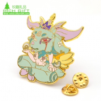 Customized Rainbow Lapel Badge Cute Cartoon Pocket Monster Anime Logo Soft  and Hard Enamel Badge - China Badges and Metal Badges price